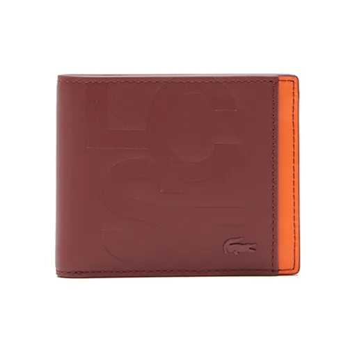 Ví Nam Lacoste Print Colorblock Billfold Men Red Small Leather Goods NH4006FW-K92 Màu Đỏ