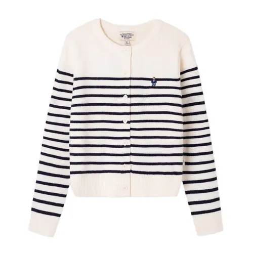 Áo Cardigan Nữ WHOAU Steve R-Neck Cardigan WHCKF4913F Màu Trắng