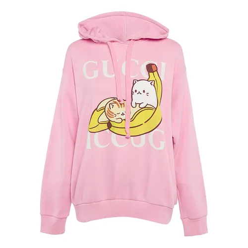 Áo Hoodie Nữ Gucci Pre-Owned Cotton Màu Hồng Size M