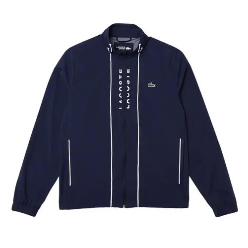 Áo Khoác Nam Lacoste Men’s Sport Contrast Accents Light Zip Golf Windbreaker BH0829 51 525 Màu Xanh Navy Size 48