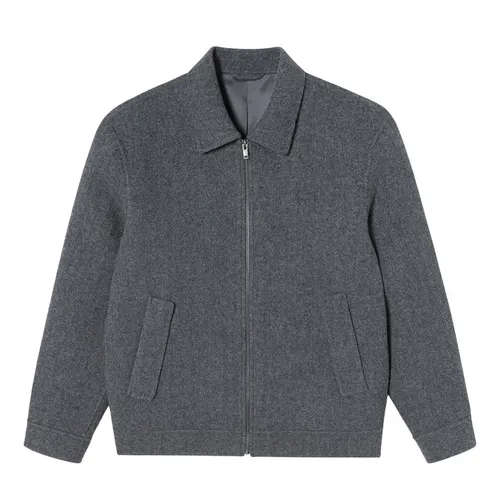 Áo Khoác Nam Lacoste Wool Trucker Jacket BH602E 050 Màu Xám Size 3