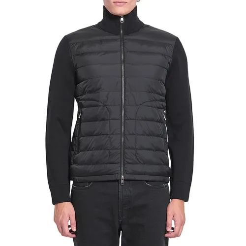 Áo Khoác Nam Moncler Padded Cardigan With Zip Màu Đen Size M
