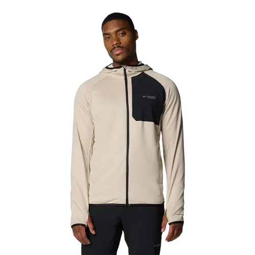 Áo Khoác Nỉ Nam Columbia Men's Triple Canyon Grid Fleece Hooded Fz Ii Jacket 2094972278 Màu Beige Size L