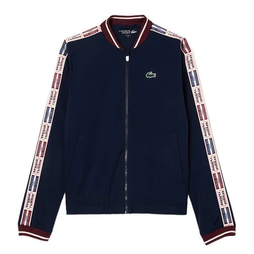 Áo Khoác Nữ Lacoste Recycled Fiber Stretch Ultra-Dry Tennis Jacket BF1026 156 Màu Xanh Navy Size 36