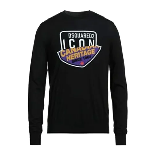 Áo Len DSquared2 S79HA0005 S17677 961 Màu Đen Size S