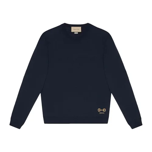 Áo Len Nam Gucci GG 730974 XKCOR 4011 Màu Xanh Navy Size XS