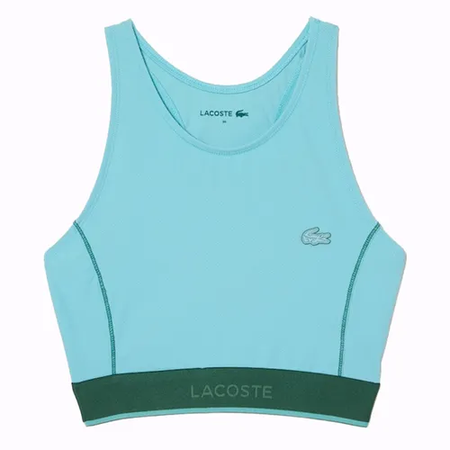 Áo Ngực Thể Thao Nữ Lacoste Technical Jersey Swim Top Green Swimwear MF5368-BVG Màu Xanh Size 36
