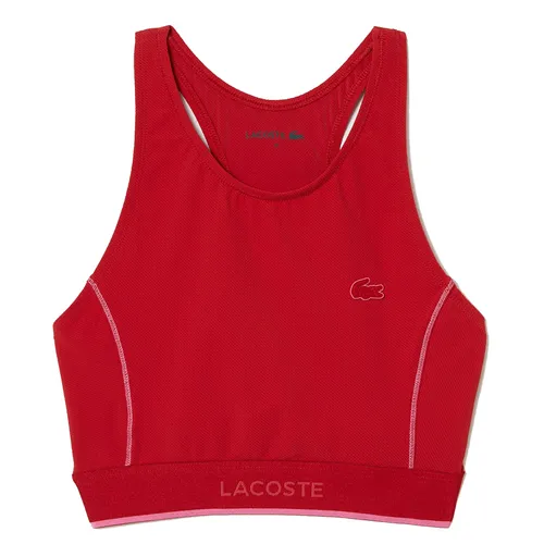 Áo Ngực Thể Thao Nữ Lacoste Technical Jersey Swim Top MF5368-6H5 Màu Đỏ Size 34
