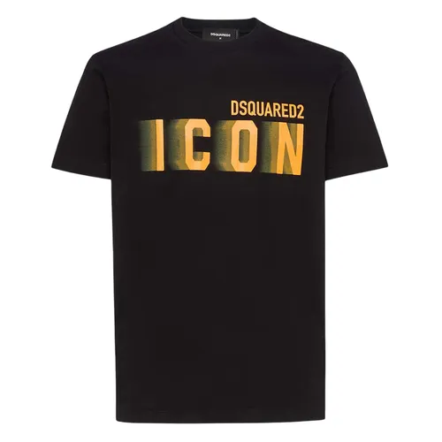 Áo Phông Nam Dsquared2 Icon Blur S79GC0082 S23009 972 Tshirt Màu Đen Size XS