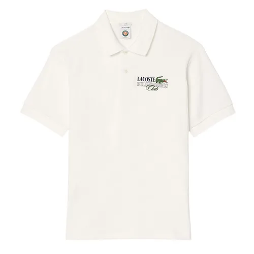 Áo Polo Lacoste Relaxed Fit Roland-Garros Edition Terry PH7849 70V Màu Trắng