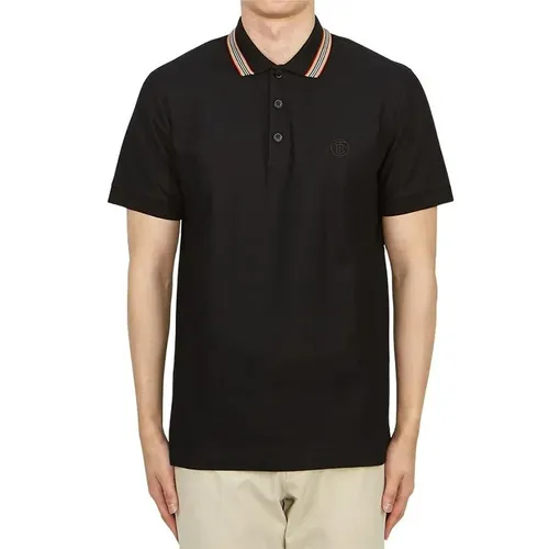 Áo Polo Nam Burberry 8084017 T-shirt Màu Đen Size XS