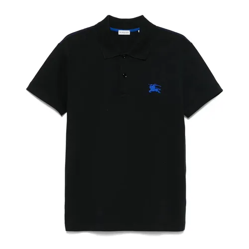 Áo Polo Nam Burberry BBR Logo 27834564 Shirt Màu Đen Size XS
