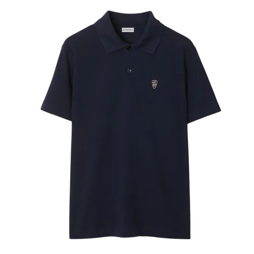 Áo Polo Nam Burberry Cotton Polo Shirt 80998841002 Màu Xanh Navy Size S