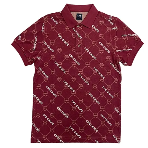 Áo Polo Nam CPS Chaps Mono Màu Đỏ