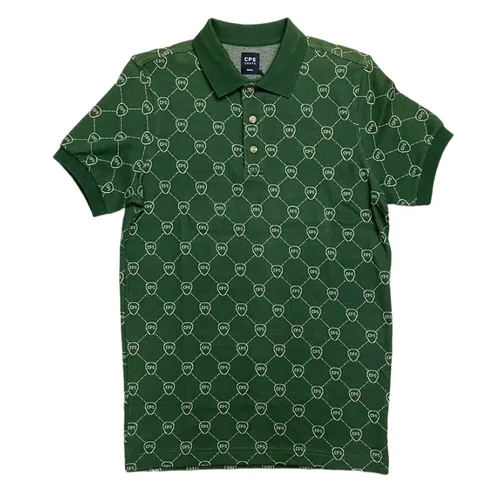 Áo Polo Nam CPS Chaps Mono Màu Xanh Green