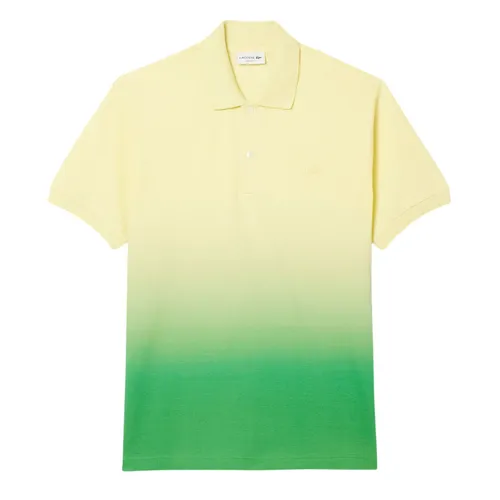 Áo Polo Nam Lacoste L.12.12 Classic Fit Ombré Print PH0740 GZI Màu Vàng Size 3