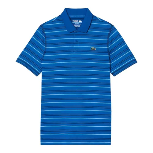 Áo Polo Nam Lacoste Men’s Golf Recycled Polyester Stripe DH5182-51 XIP Màu Xanh Blue