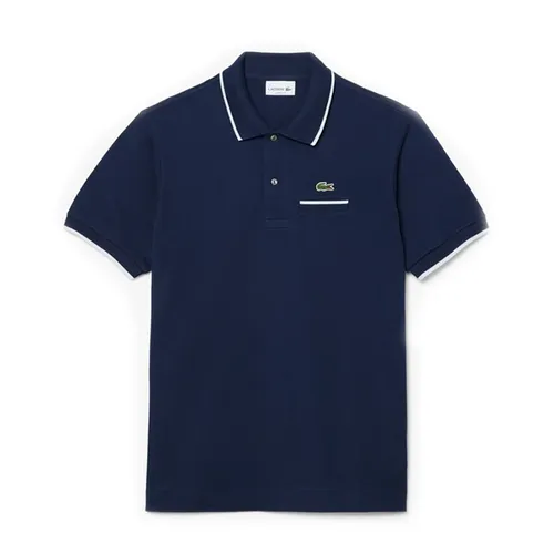 Áo Polo Nam Lacoste Shirt With Pocket PH9838 HHW Màu Xanh Navy Size 4