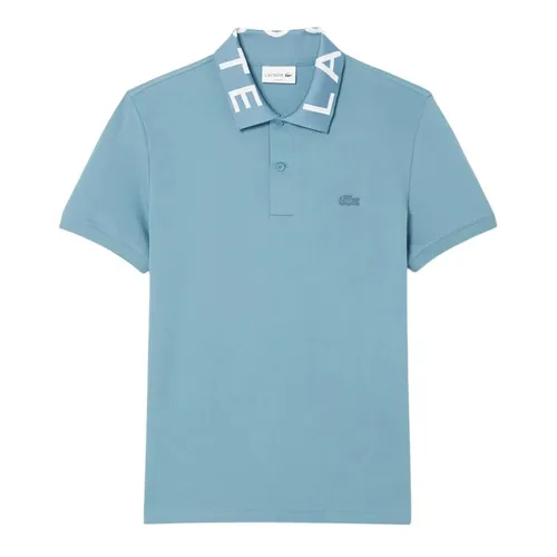 Áo Polo Nam Lacoste Slim Fit Jacquard Branded Polo Shirt PH9538 00 HD9 Màu Xanh Blue Size 3