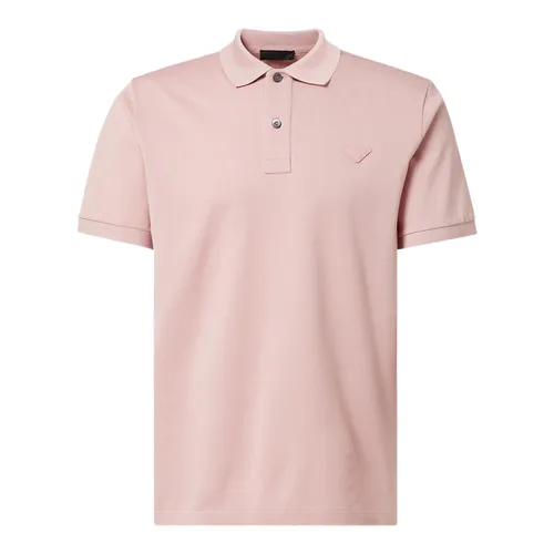Áo Polo Nam Prada Cotton Piqué Polo Shirt Màu Hồng Size S