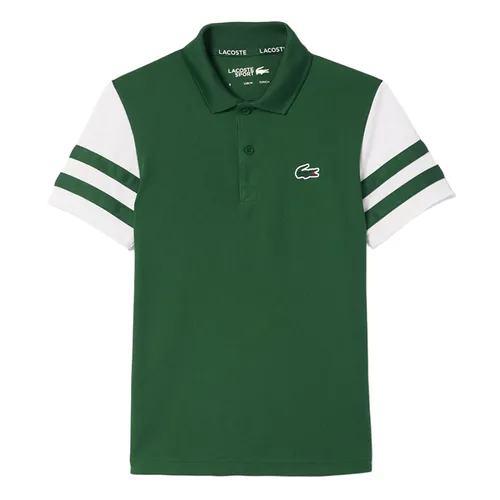 Áo Polo Trẻ Em Lacoste Kids' Ultra Dry Piqué Tennis Polo DJ7435 51 291 Màu Xanh Green