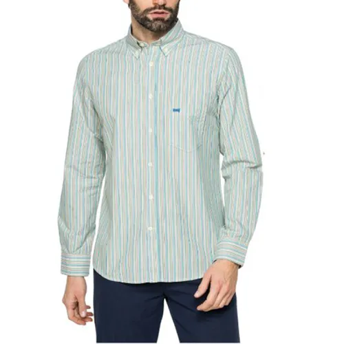 Áo Sơ Mi Dài Tay Nam Carrera Jeans 213A1230A_81H Màu Xanh Kẻ Size M