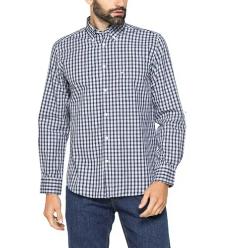 Áo Sơ Mi Dài Tay Nam Carrera Jeans  213A1230A_L014 Màu Kẻ Xanh Caro Size M