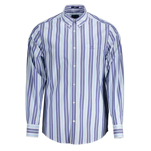 Áo Sơ Mi Dài Tay Nam Gant 20013025530_AZZURRO_468 Màu Xanh Kẻ Size S