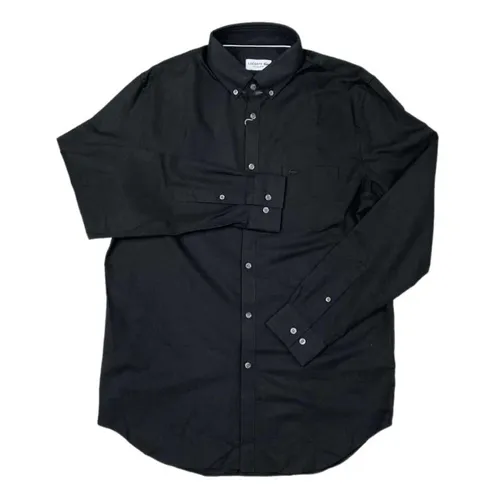 Áo Sơ Mi Dài Tay Nam Lacoste Men's Shirt Màu Đen Size 41