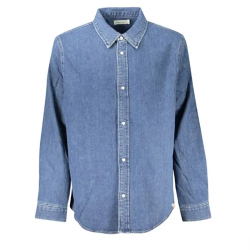 Áo Sơ Mi Nam Calvin Klein CK Denim J30J326026_BL1BJ Màu Xanh Size S