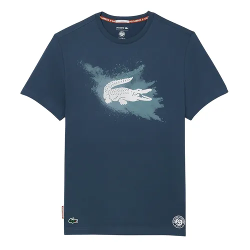 Áo Thun Nam Lacoste Men's Roland-Garros Edition Sport T-Shirt TH8725 C7Z Màu Xanh Blue Size 2