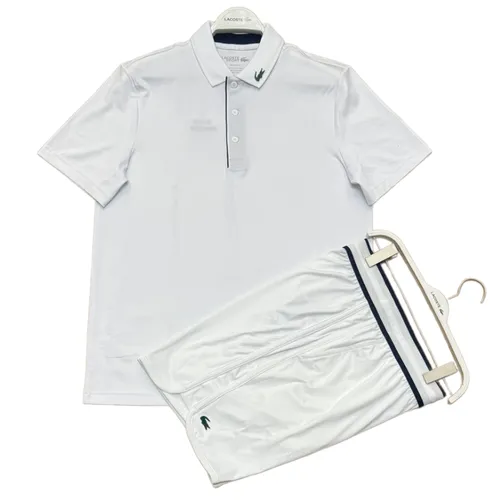 Bộ Quần Áo Cộc Tay Nam Lacoste Sport Màu Trắng Size 5