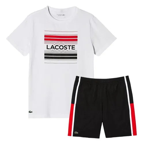 Bộ Quần Áo Nam Lacoste Men's Basic Sport Màu Trắng Đen