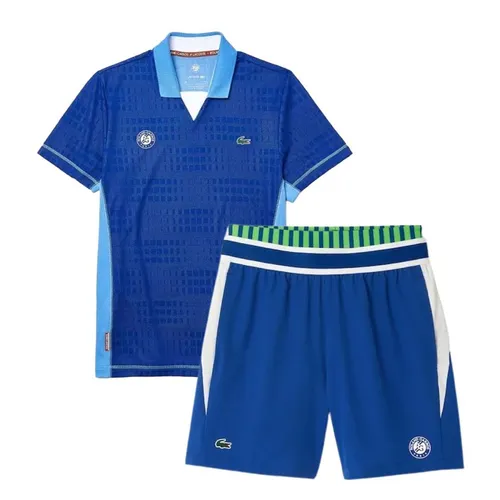 Bộ Quần Áo Nam Lacoste Men's Roland Garros Màu Xanh Blue