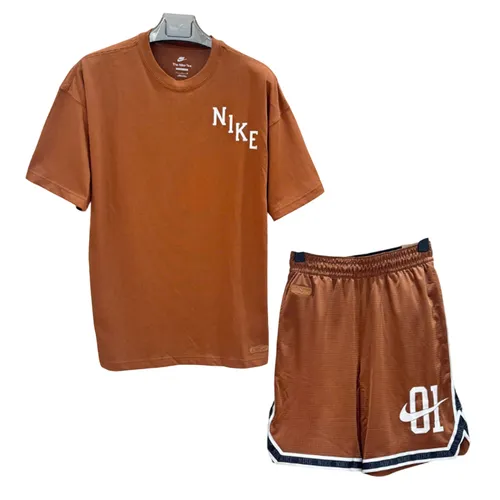Bộ Thể Thao Nam Nike Basketball Màu Nâu Size S (Form Âu)