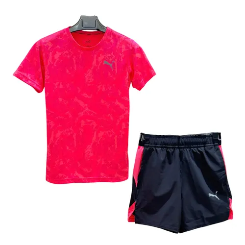 Bộ Thể Thao Nam Puma Train Camo Màu Hồng Đen Size XS (Form Âu)