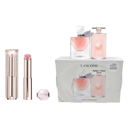 Combo Son Dưỡng Lancôme Lip Idôle Squalane 10 Keep It Glowy Màu Hồng + Set Nước Hoa Mini Nữ Lancôme La Vie Est Belle EDP 4ml + Idole EDP 5ml