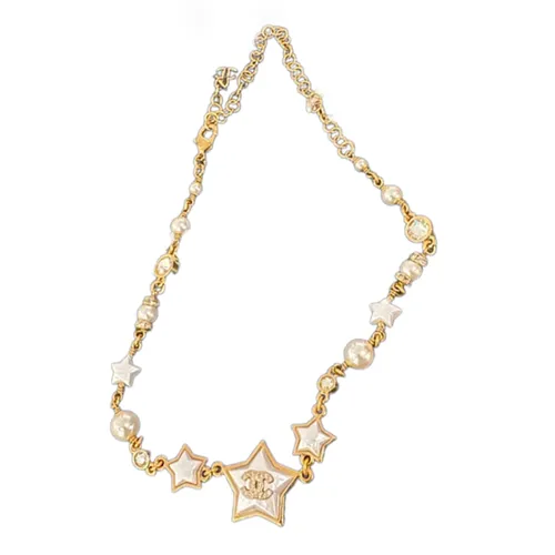 Dây Chuyền Nữ Chanel Star Necklace Màu Vàng Gold