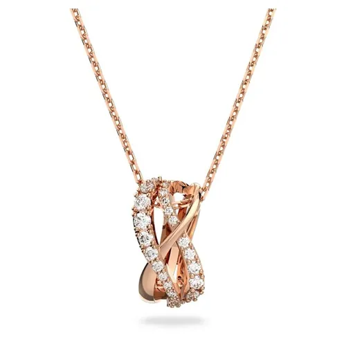 Dây Chuyền Nữ Swarovski Twist Rose Gold Coloured Crystal Pendant 5620549 Màu Vàng Hồng