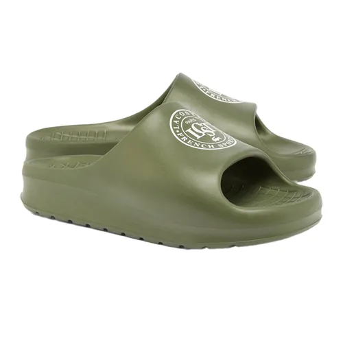Dép Nữ Lacoste Serve Slide 2.0 48CFA0012 255 Màu Xanh Green Size 9