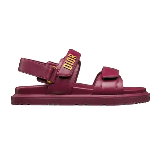 Dép Nữ Dior Dioract Sandal KCQ547LAB S24V Màu Tím Mận Size 35