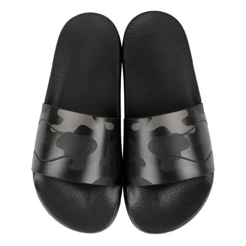 Dép Valentino Camouflage Slippers Black Màu Đen Size 39