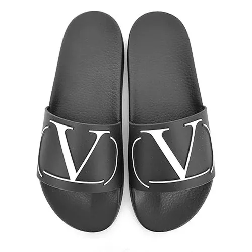 Dép Valentino Rubber Sandals For Men Black Màu Đen Size 42