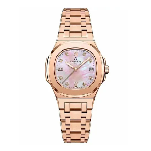 Đồng Hồ Carnival Watch 8160L-VH-HK Màu Vàng Hồng