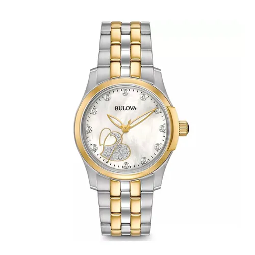 Đồng Hồ Nam Bulova Quartz 98P152 Màu Bạc Vàng