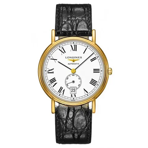 Đồng Hồ Nam Longines Presence Small Seconds L4.805.2.11.2 (L48052112) Màu Đen - Vàng