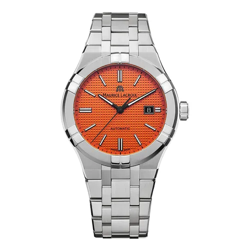 Đồng Hồ Nam Maurice Lacroix Limited Edition Aikon GMT AI6008-SS00F-530-E Màu Cam