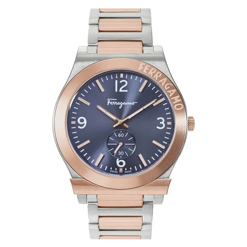 Đồng Hồ Nam Salvatore Ferragamo Gancini SFML00322 Màu Demi (Vàng Hồng - Bạc)
