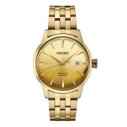 Đồng Hồ Nam Seiko Presage Beer Julep Cocktail SRPK46 Màu Vàng Gold