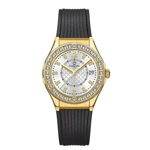 Đồng Hồ Nữ Carnival Fusion Quartz Watch 8173L2-VV-DCS-T (8173L2) Màu Đen - Vàng